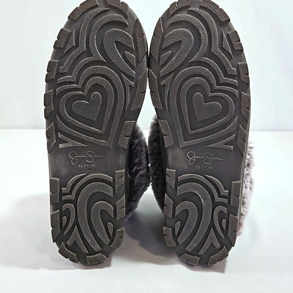 Jessica Simpson Fur Slippers Sz Medium - Picture 6 of 7